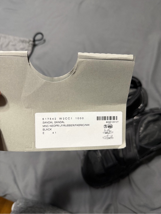 Balenciaga Track Sandals Triple Black Men\'s Size 8 main image 11